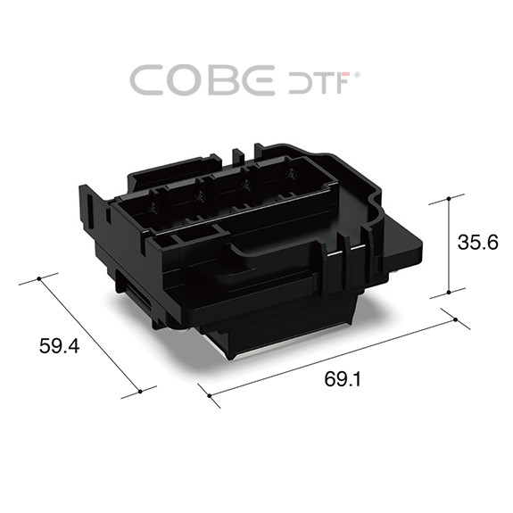 Głowica Epson I1600-E1 solvent – widok z boku 2