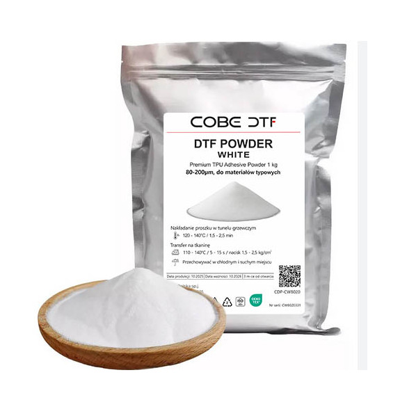 Biały proszek COBE DTF 80–200 µm