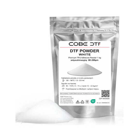 Biały proszek DTF antysublimacyjny