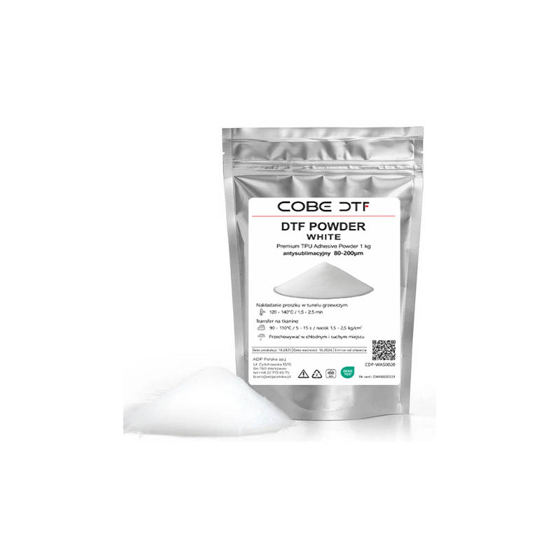 Biały proszek DTF antysublimacyjny