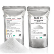 Biały proszek COBE DTF 80–170 µm – klej proszkowy premium do tkanin elastycznych