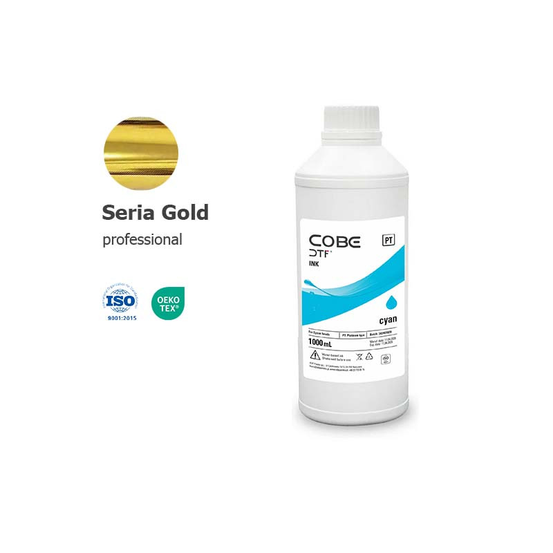 Tusz DTF Cyan - wersja gold