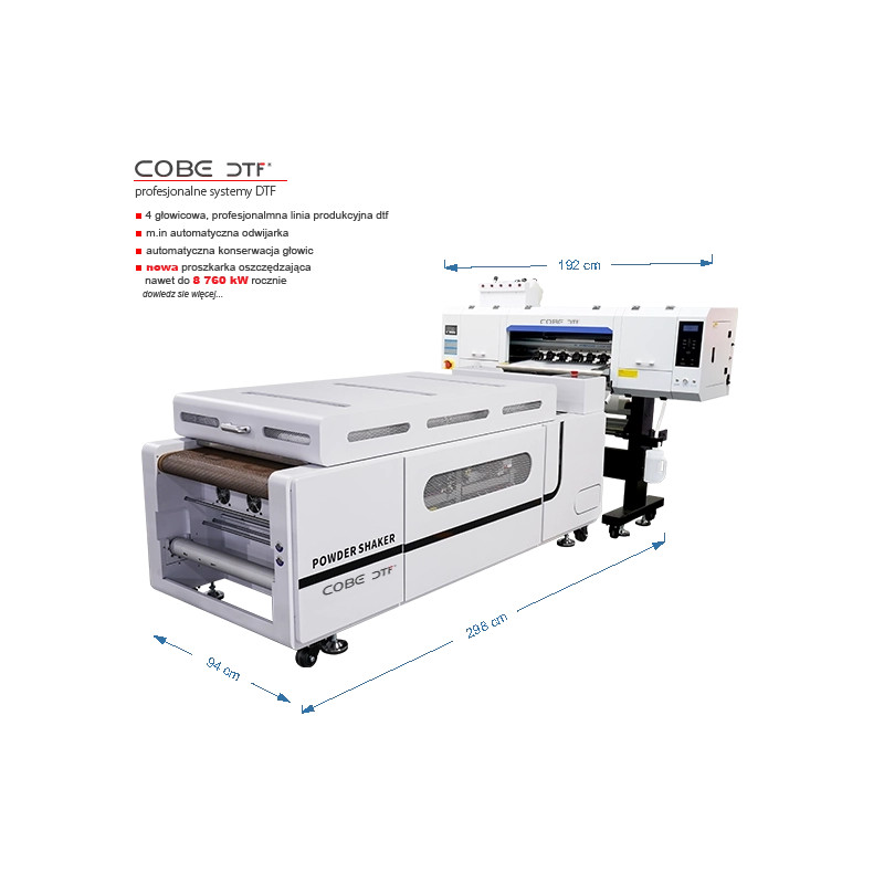 Zestaw DTF z 4 głowicami Epson