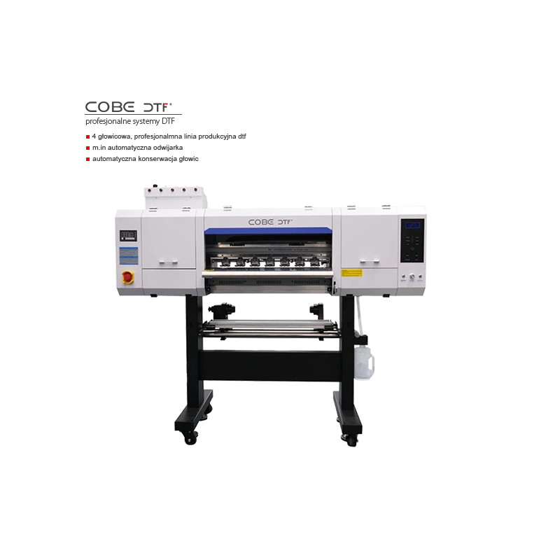 Drukarka DTF 60 cm Cobe  4× Epson I3200 + proszkarka