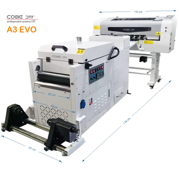 Drukarka DTF A3  + proszkarka – wersja Advance | Cobe 2