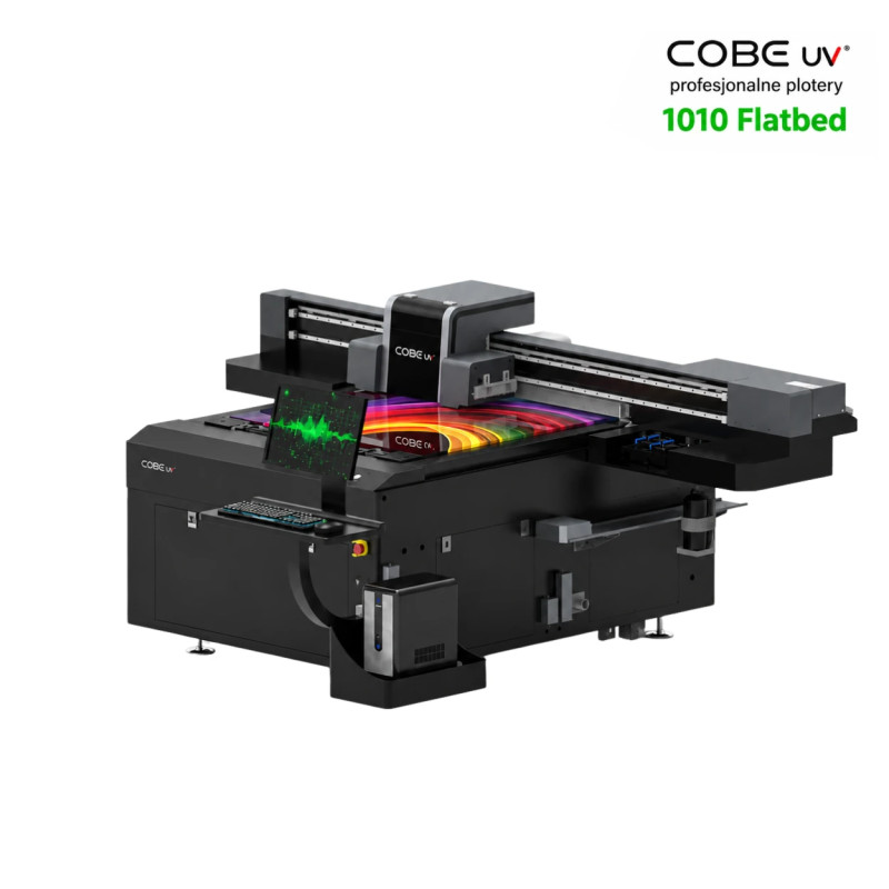 Ploter UV wielkoformatowy -szerokość druku 1 m x 1 m