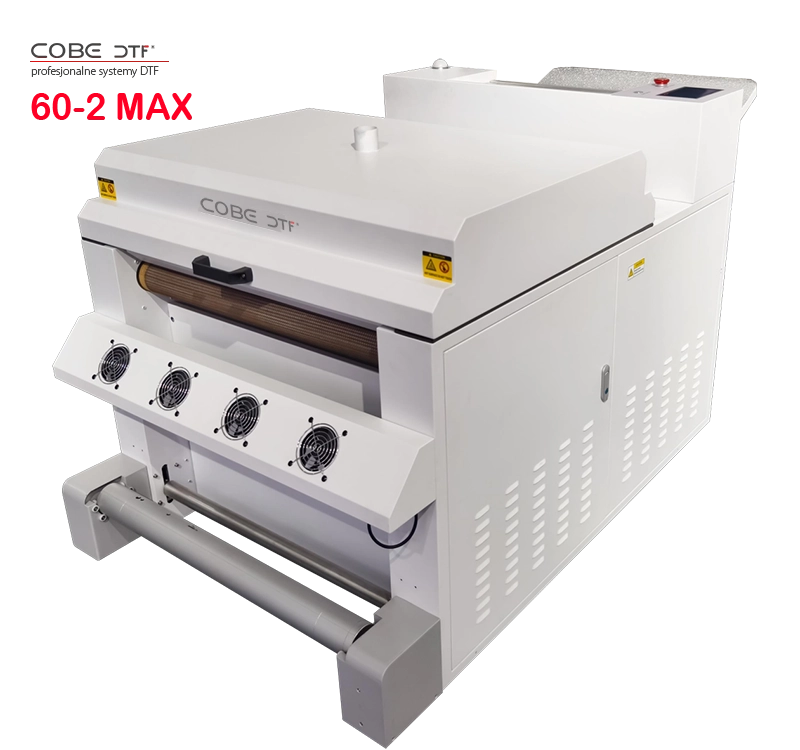 Proszkarka DTF – pasowa, automatyczne proszkowanie i utrwalanie