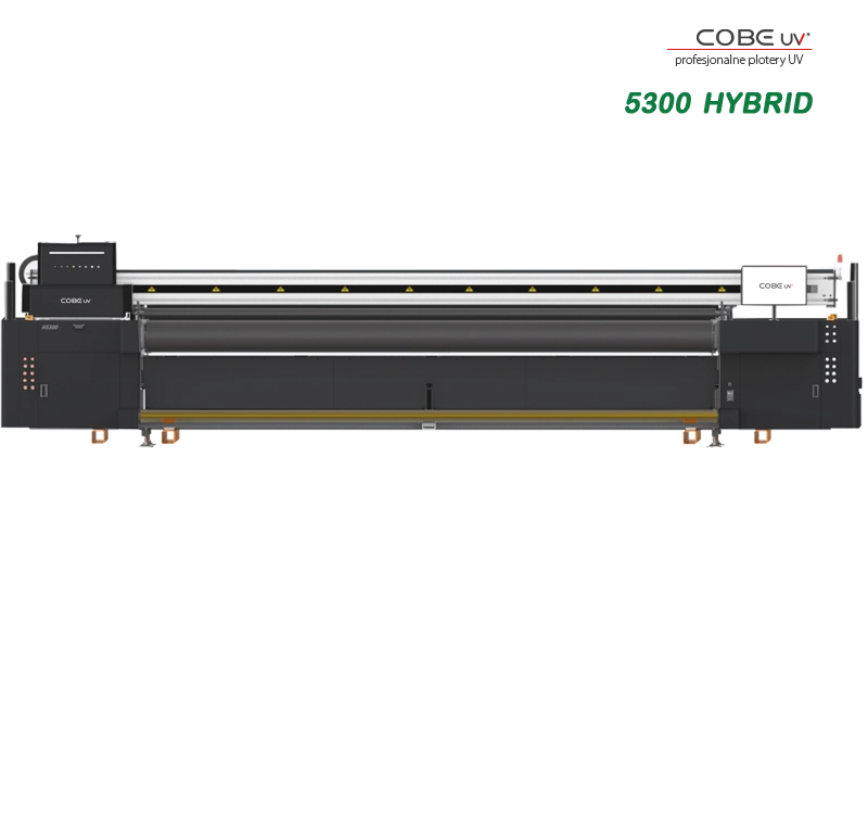 COBE UV 5300 przemysłowy ploter UV hybrydowy super szerokości 5,2 m