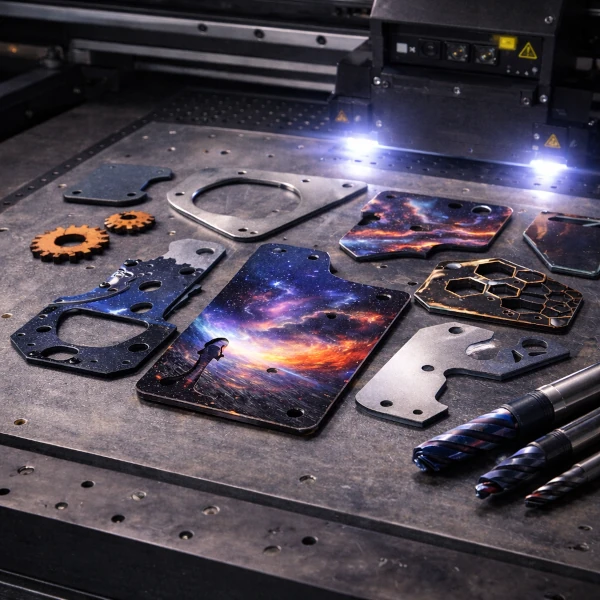 Druk UV na elementach wycinanych