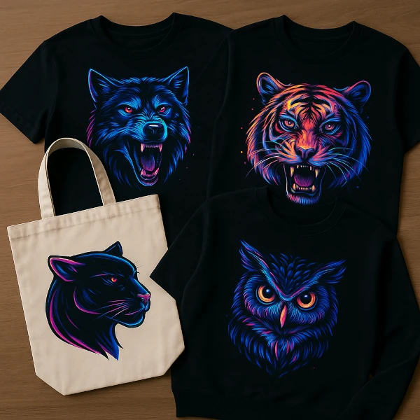 Przykład nadruków DTF – odzież