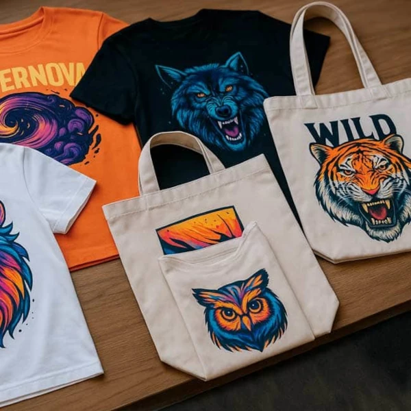 Przykład nadruków DTF – odzież