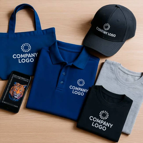 Przykład nadruków DTF – akcesoria